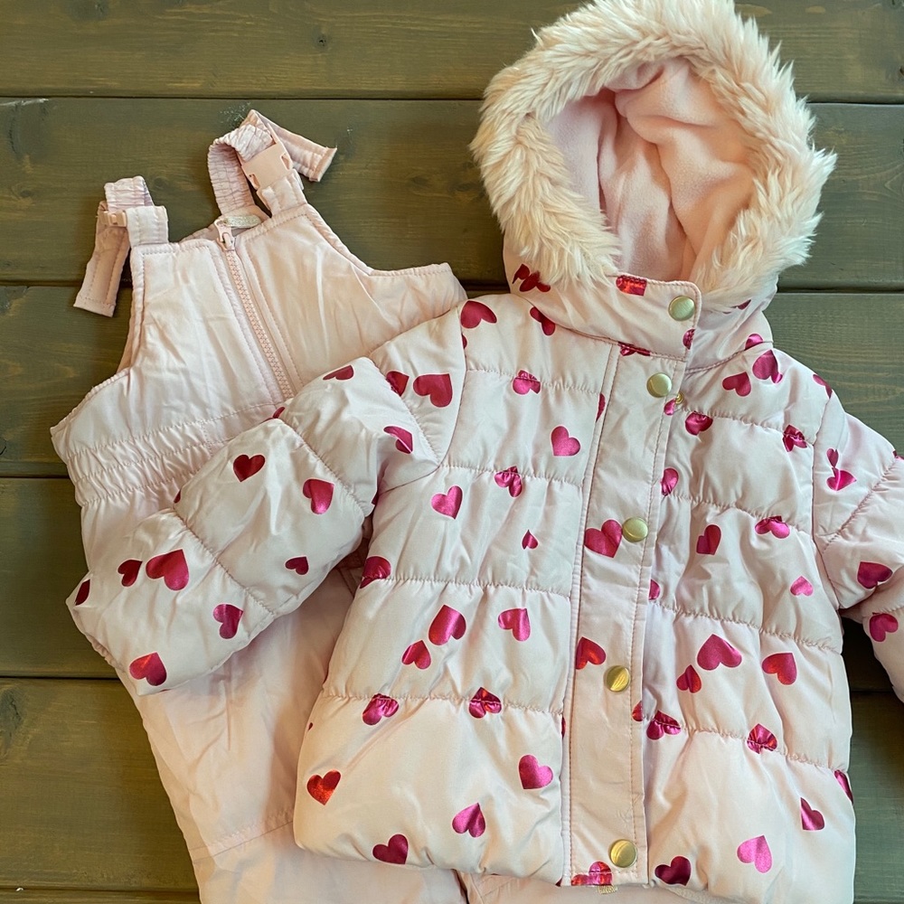 Two Piece Parka/Jacket and Snow Bib/Snowsuit Set
